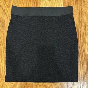 Black high waisted skirt